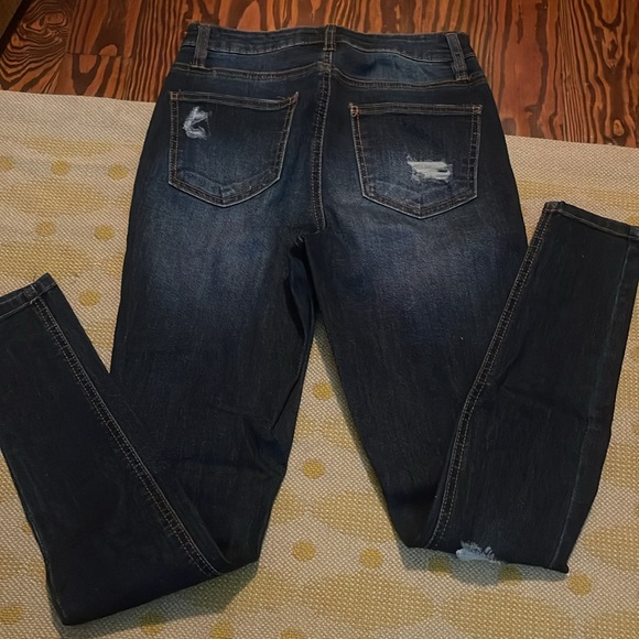 Blue Spice high waisted distressed frayed jeans! - Picture 5 of 5